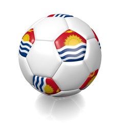 Obraz premium Football soccer ball with a national flag texture