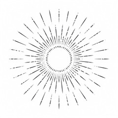 Obraz premium Abstract ray of the sun decoration element