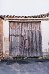 A weathered brown door, Spain