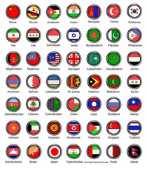Flaggenicons- Asien