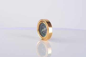 compass isolated on a white screen studio photography proffesional