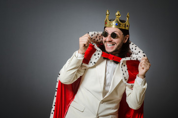 King businessman in royal business concept