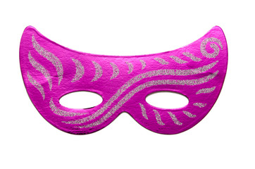 Carnival masks isolated on the white background