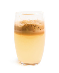 Glass filled with fresh pressed juice