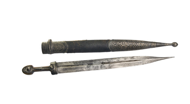 ancient  dagger Georgian with scabbard, 18-19 century