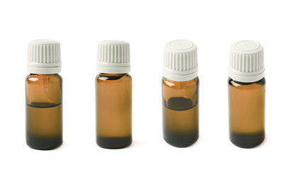 Small vial flask isolated