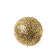Single Christmas ball isolated