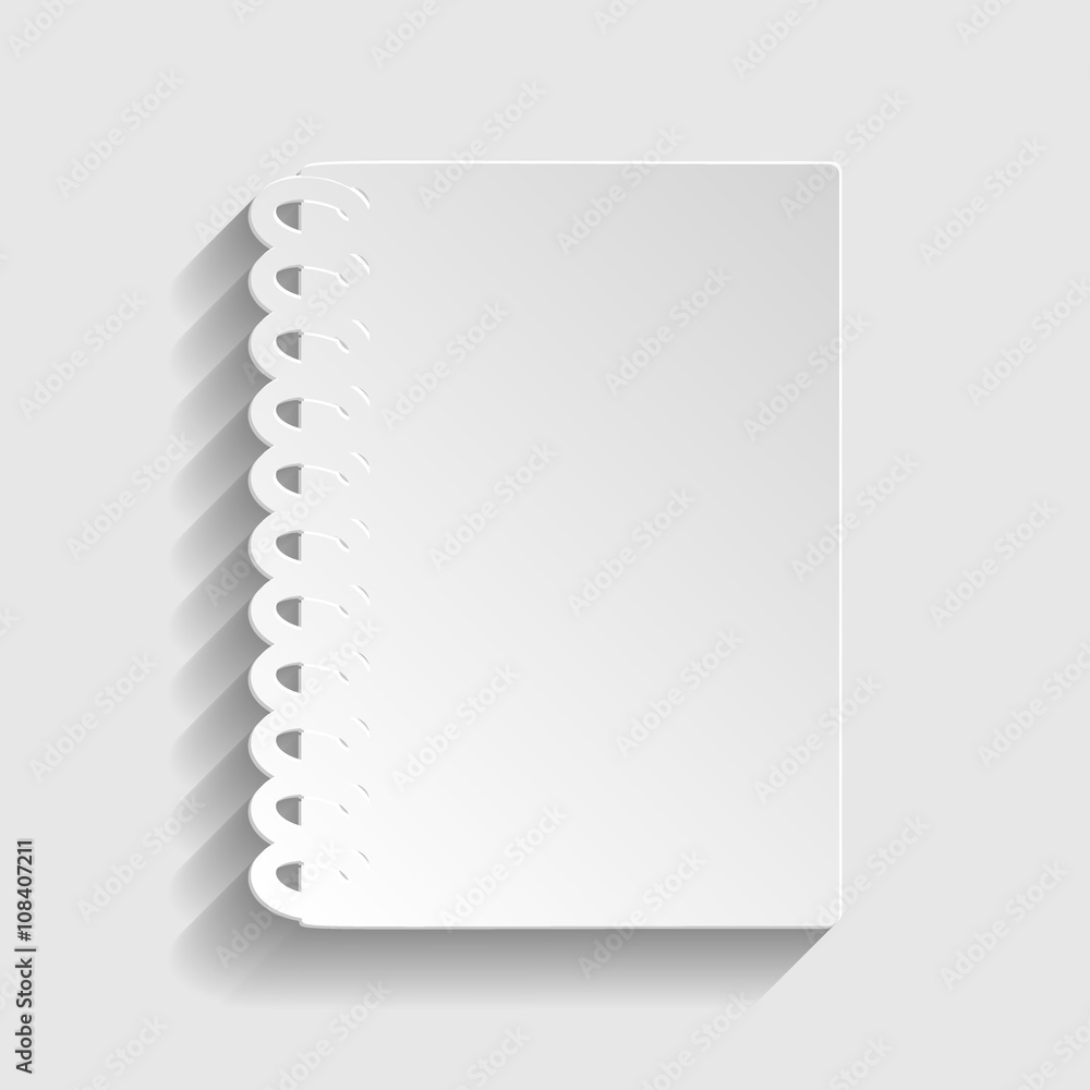 Poster notebook simple icon