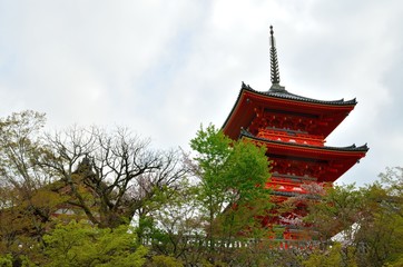 京都　清水寺三重塔