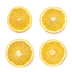 Obraz premium Round slice of an orange fruit