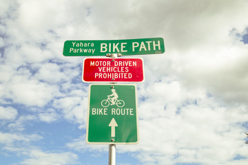 Bike Path Sign