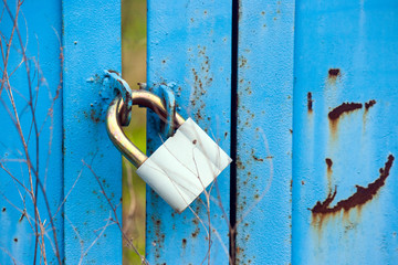 The old big Antique  padlock