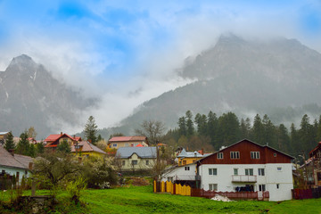 Busteni village, Brasov, Romania