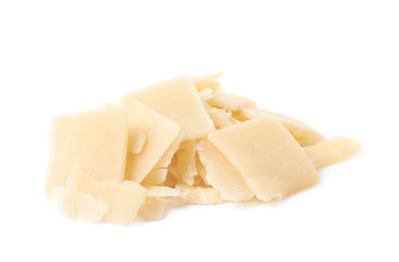 Pile of parmesan cheese flakes