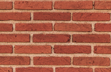 Red brick wall texture
