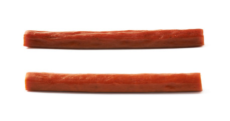 Meat sausage stick snack isolated
