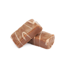 Chocolate candy bar isolated