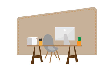 Business office work space