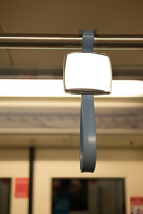 Handle loop in the sky train (Selective focus)