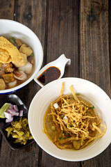 yellow spicy noodle thai food khao soi