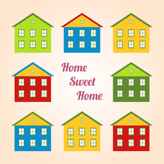 illustration of houses