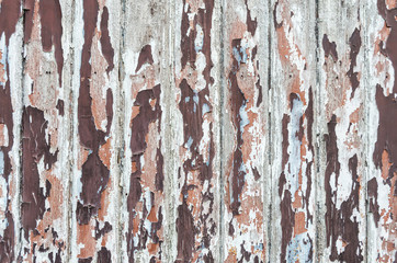 Obraz premium Weathered painted wood texture for use as background