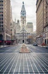 Foto auf Glas Philadelphia's historic City Hall building  © sborisov