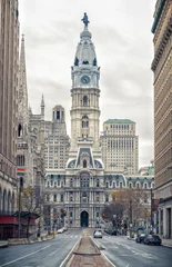 Rolgordijnen Philadelphia's historic City Hall building  © sborisov