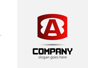 Letter A logo icon design template elements
