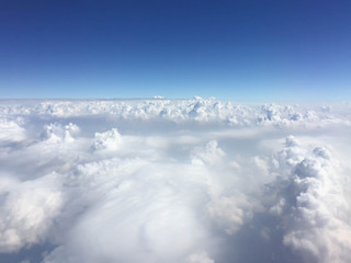 Blue sky and white cloud