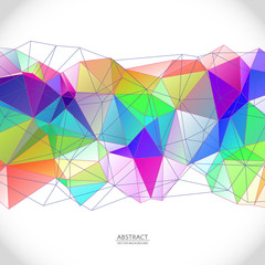 abstract polygonal background, vector