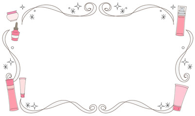 美容のフレーム素材