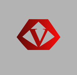 Vector V logo icons
