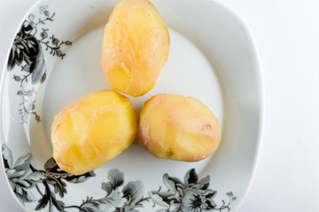 Potatoes in the plate