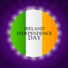 illustration Independence Day of Ireland.