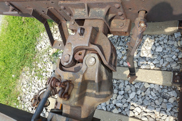 Train car hook coupler