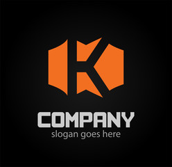 Obraz premium Letter K logo. Business logo vector illustration 