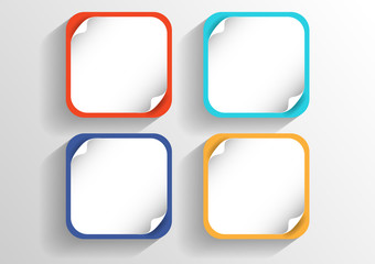 Infographic banners Templates. Vector paper design element.