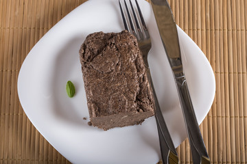 Sunflower halva with cocoa