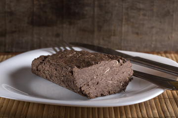 Sunflower halva with cocoa