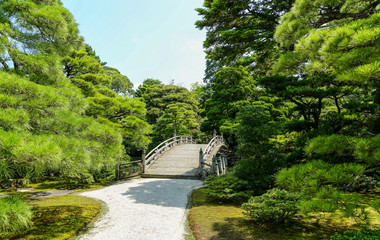 Bridge in the park, Kyoto, Japan