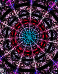 Abstract fractal illustration for creative design