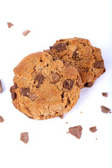 chocolate chip cookies, choco chip cookies, cookies on white, cookies, chocochip cookies, handmade cookies, handmade chocolate cookies, handmade chocolate chip cookies