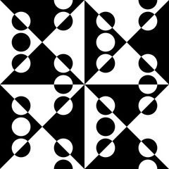 Seamless Circle and Triangle Pattern