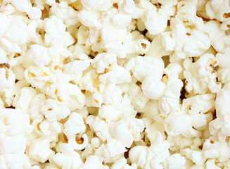 Close up of popcorn. Popcorn texture background