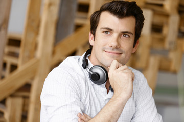 Young man with headphones