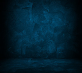 blue paint interior background