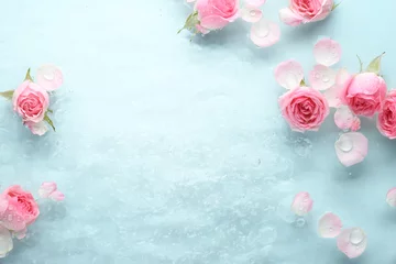 Foto auf Acrylglas Rose im Wasser © Li Ding