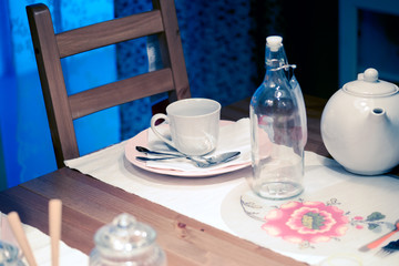 Preparation for dinner