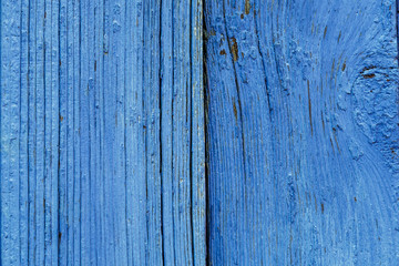 Fototapeta na wymiar Old Blue Wooden Board Background Texture